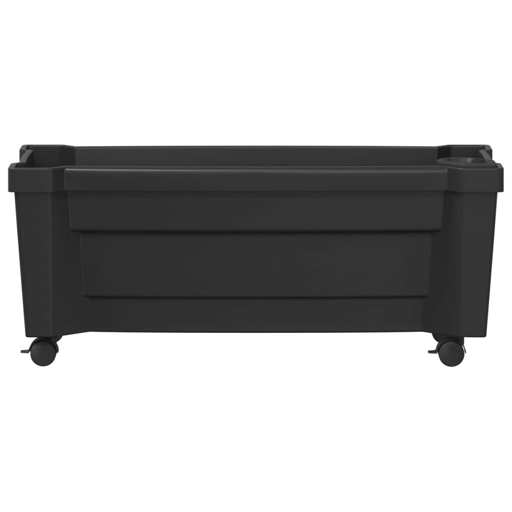 Produktbild för Calypso planta med hjul Antracit 79 x 35 x 33 cm PP
