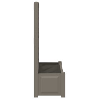 Produktbild för Stort planter med spaljé Grå 99,5 x 43 x 133,5 cm PP