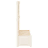 Produktbild för Stort planter med spaljé 2 pcs Vit 143 x 143 x 133,5 cm PP