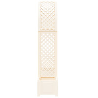 Produktbild för Rosengång med kruka Vit 168,5 x 43 x 207 cm PP
