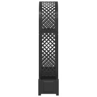 Produktbild för Rosengång med kruka Antracit 168,5 x 43 x 207 cm PP