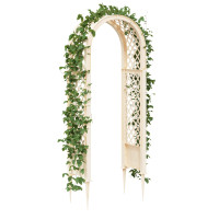 Produktbild för Rosbåge med piggar Vit 97 x 43 x 218 cm PP