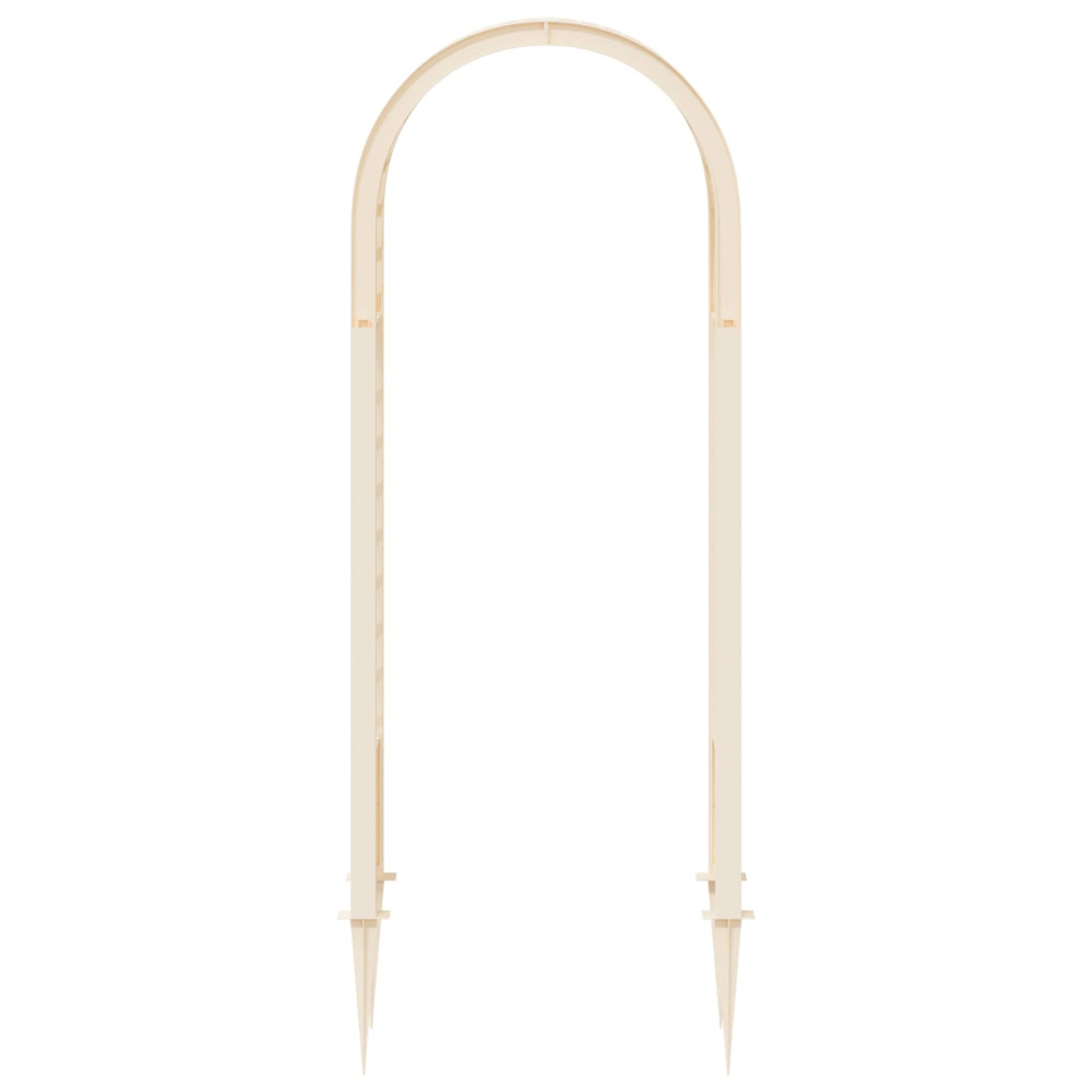 Produktbild för Rosbåge med piggar Vit 97 x 43 x 218 cm PP