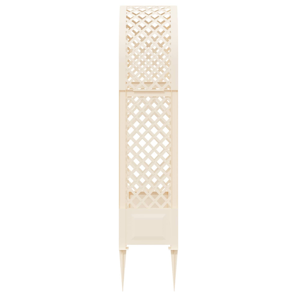 Produktbild för Rosbåge med piggar Vit 97 x 43 x 218 cm PP
