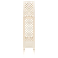Produktbild för Rosbåge med piggar Vit 97 x 43 x 218 cm PP