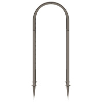 Produktbild för Rosbåge med piggar Grå 97 x 43 x 218 cm PP