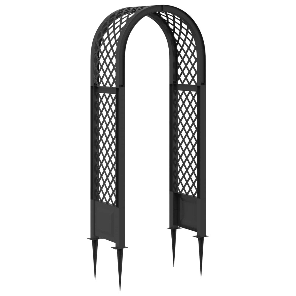 Produktbild för Rosbåge med piggar Antracit 97 x 43 x 218 cm PP