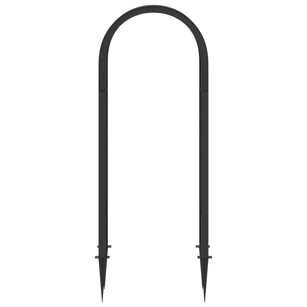 Produktbild för Rosbåge med piggar Antracit 97 x 43 x 218 cm PP