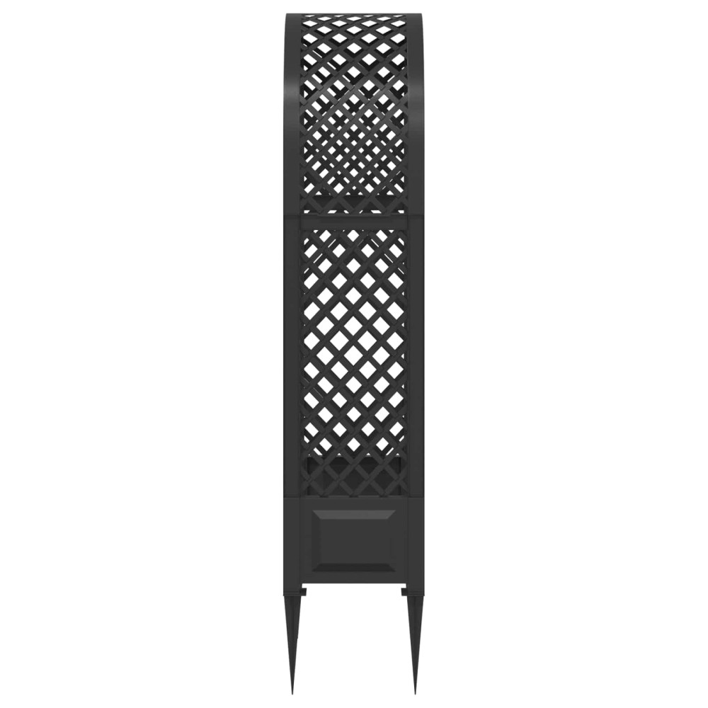 Produktbild för Rosbåge med piggar Antracit 97 x 43 x 218 cm PP