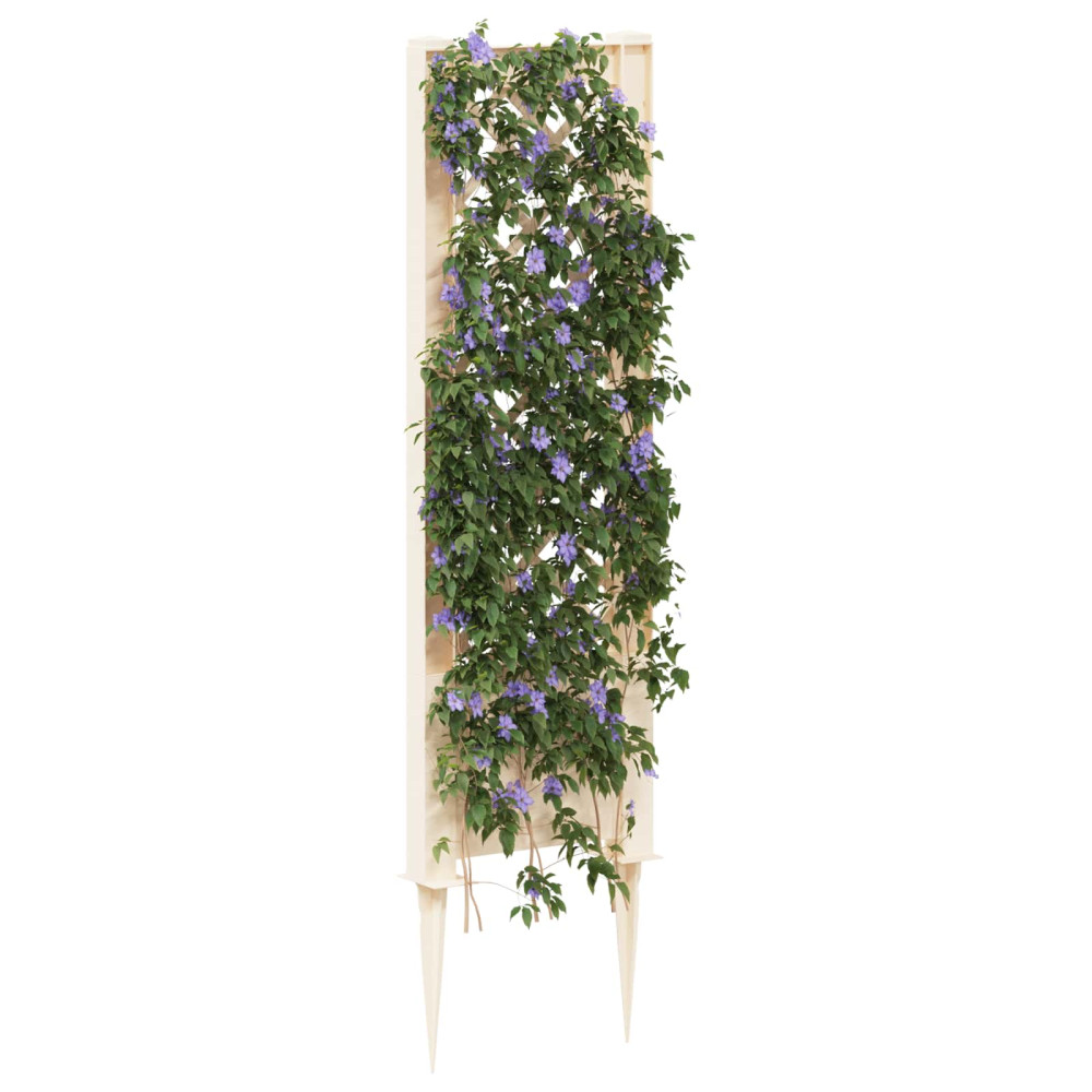 Produktbild för Trellis med spik Vit 43 x 6 x 165 cm PP