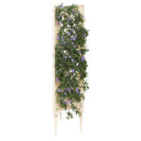 Produktbild för Trellis med spik Vit 43 x 6 x 165 cm PP