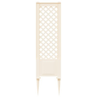 Produktbild för Trellis med spik Vit 43 x 6 x 165 cm PP