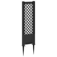 Produktbild för Trellis med spik Antracit 43 x 6 x 165 cm PP