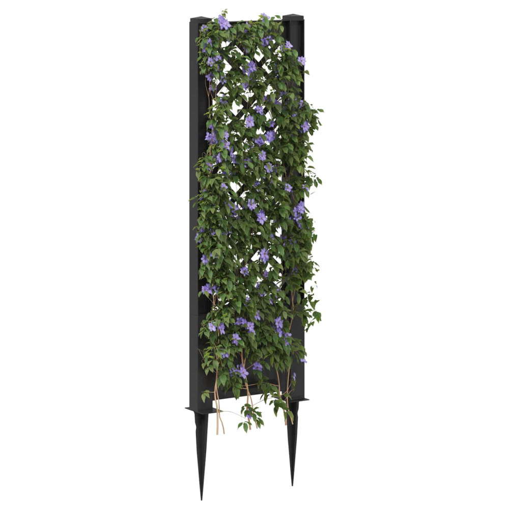 Produktbild för Trellis med spik Antracit 43 x 6 x 165 cm PP