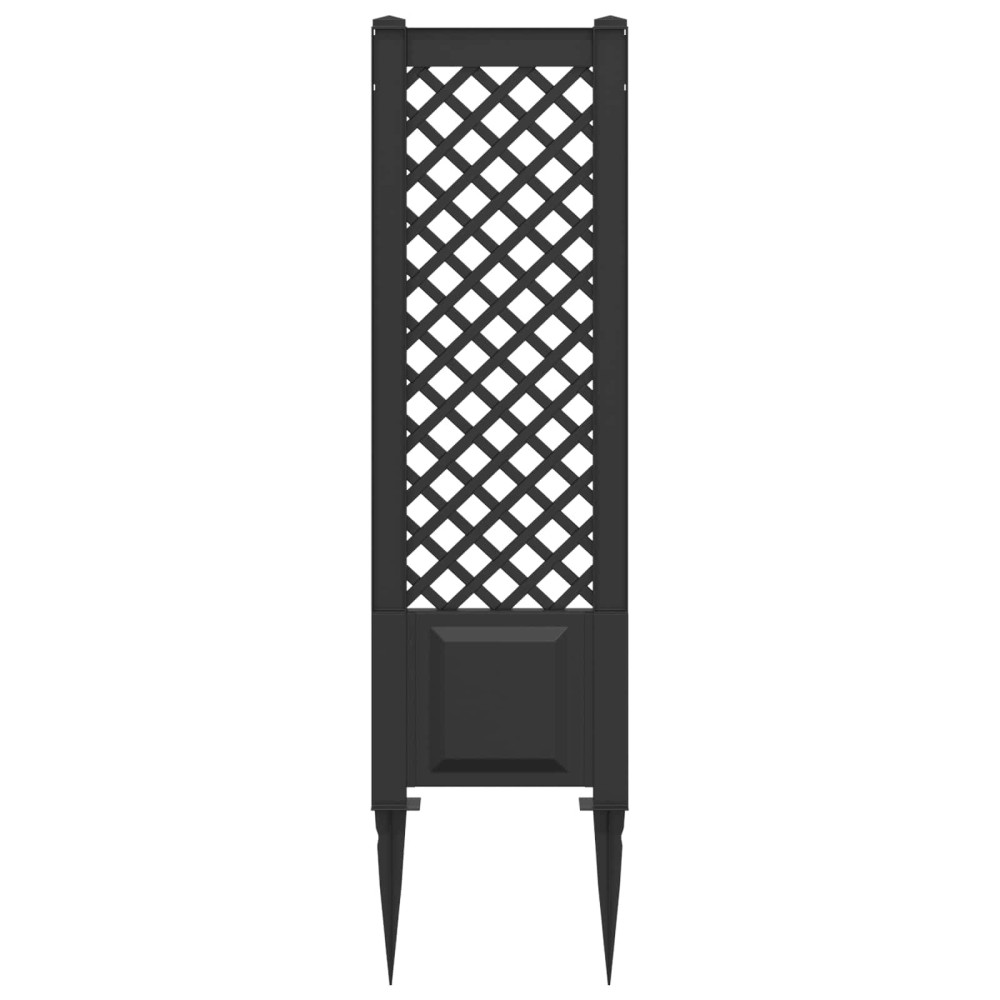 Produktbild för Trellis med spik Antracit 43 x 6 x 165 cm PP