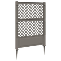Produktbild för Trellis med spik Grå 99 x 6 x 165 cm PP