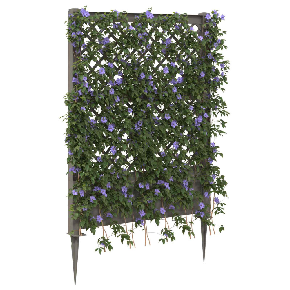 Produktbild för Trellis med spik Grå 99 x 6 x 165 cm PP