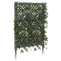 Produktbild för Trellis med spik Grå 99 x 6 x 165 cm PP
