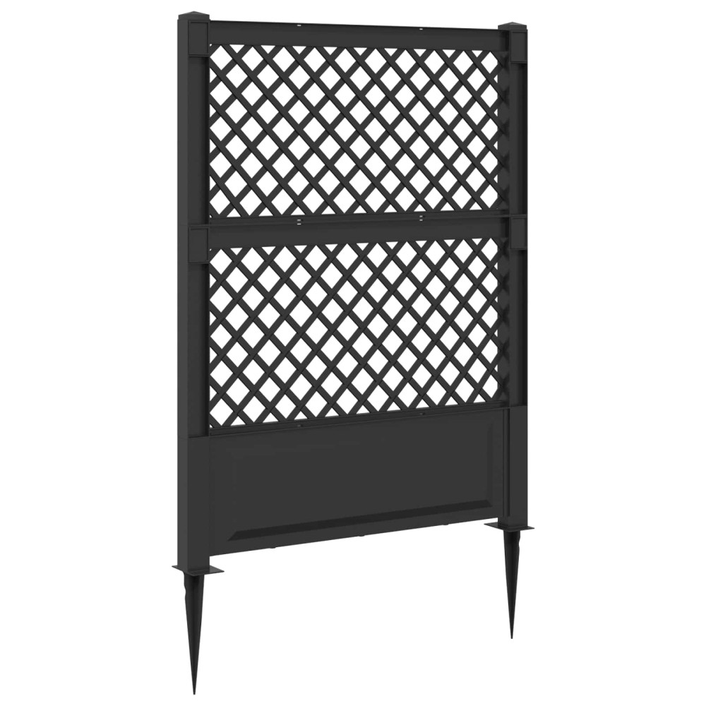 Produktbild för Trellis med spik Antracit 99 x 6 x 165 cm PP