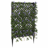 Produktbild för Trellis med spik Antracit 99 x 6 x 165 cm PP