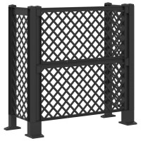 Produktbild för Soptunna Spaljé Antracit 123 x 47 x 114 cm PP