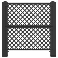 Produktbild för Soptunna Spaljé Antracit 123 x 47 x 114 cm PP
