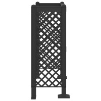 Produktbild för Soptunna Spaljé Antracit 123 x 47 x 114 cm PP