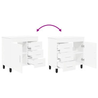 Produktbild för Badrums vaskenhet Vit 60 x 35 x 60 cm Konstruerat trä