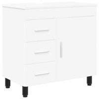 Produktbild för Badrums vaskenhet Vit 60 x 35 x 60 cm Konstruerat trä