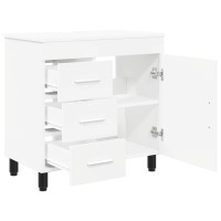 Produktbild för Badrums vaskenhet Vit 60 x 35 x 60 cm Konstruerat trä