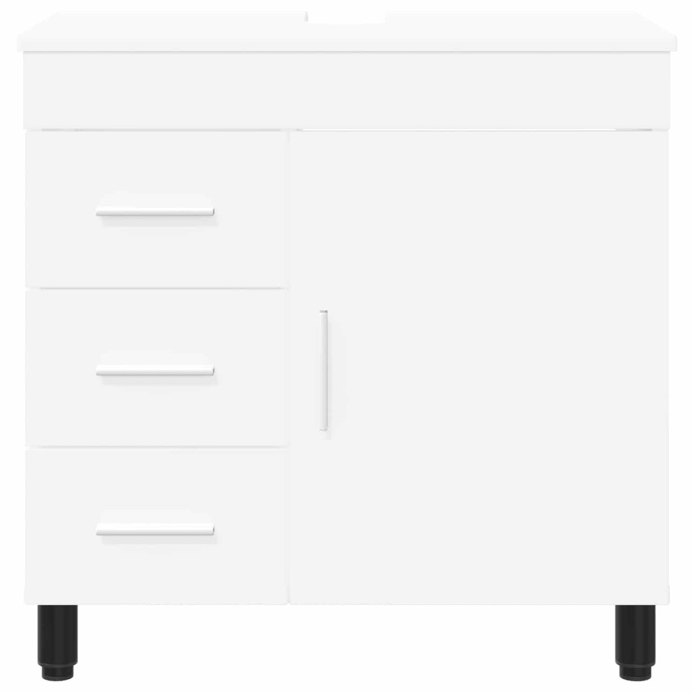 Produktbild för Badrums vaskenhet Vit 60 x 35 x 60 cm Konstruerat trä