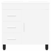 Produktbild för Badrums vaskenhet Vit 60 x 35 x 60 cm Konstruerat trä