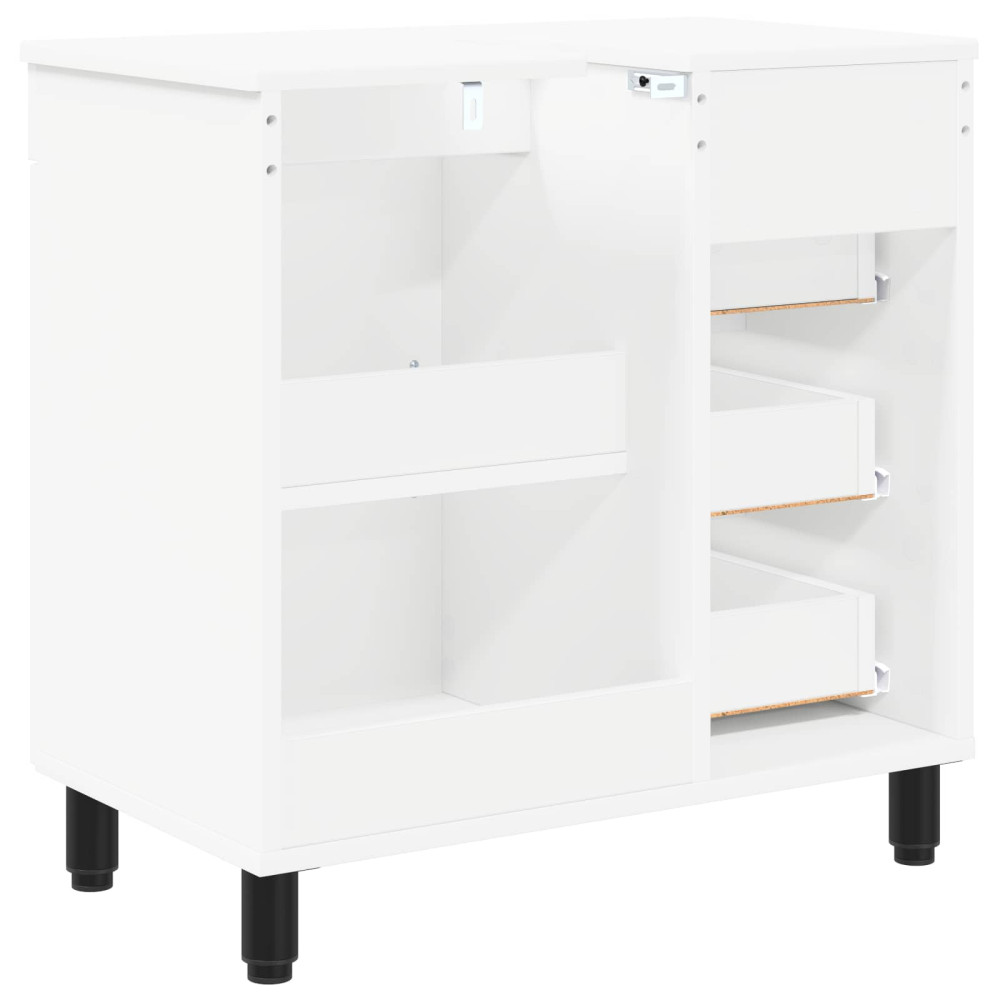 Produktbild för Badrums vaskenhet Vit 60 x 35 x 60 cm Konstruerat trä