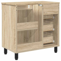 Produktbild för Badrums vaskenhet Sonoma-ek 60 x 35 x 60 cm Konstruerat trä