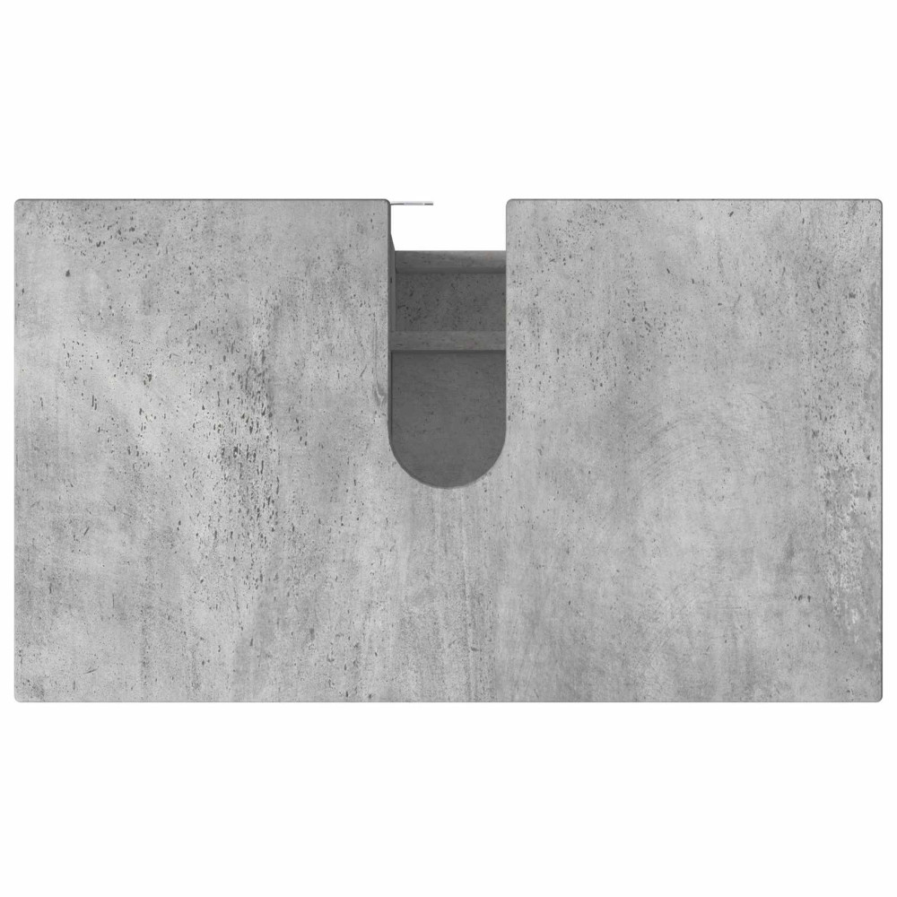 Produktbild för Badrums vaskenhet Betonggrå 60 x 35 x 60 cm Konstruerat trä