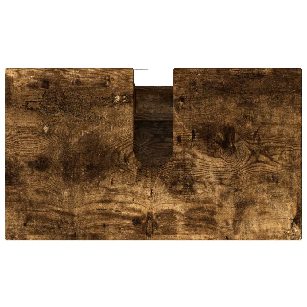 Produktbild för Badrums vaskenhet Rökt ek 60 x 35 x 60 cm Konstruerat trä