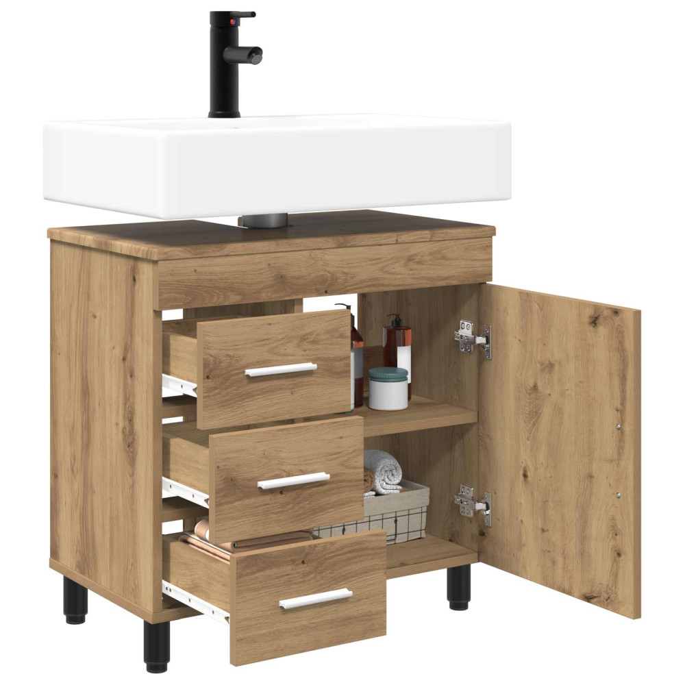 Produktbild för Badrums vaskenhet Artisan-ek 60 x 35 x 60 cm Konstruerat trä