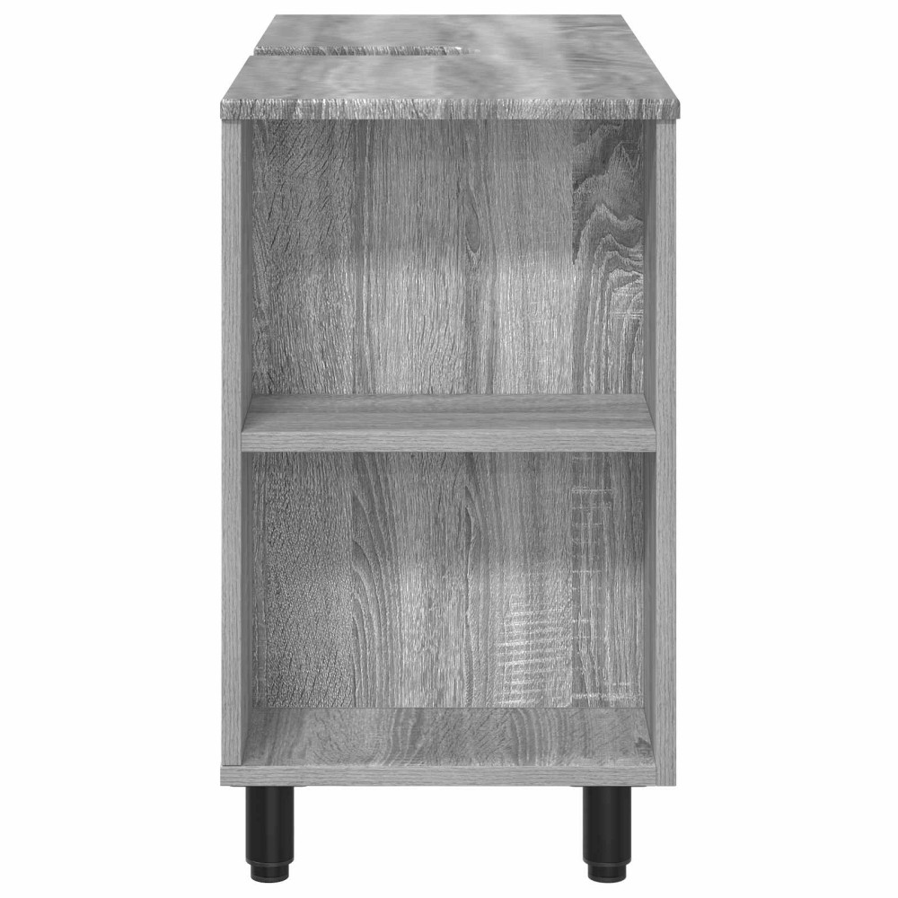 Produktbild för Badrums vaskenhet Grå Sonoma 80 x 35 x 60 cm Konstruerat trä
