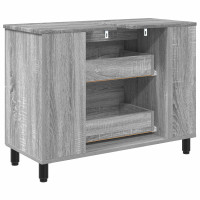 Produktbild för Badrums vaskenhet Grå Sonoma 80 x 35 x 60 cm Konstruerat trä