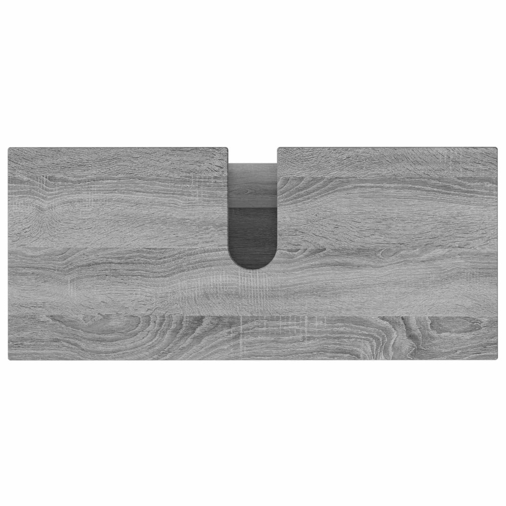 Produktbild för Badrums vaskenhet Grå Sonoma 80 x 35 x 60 cm Konstruerat trä