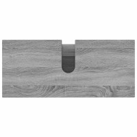 Produktbild för Badrums vaskenhet Grå Sonoma 80 x 35 x 60 cm Konstruerat trä