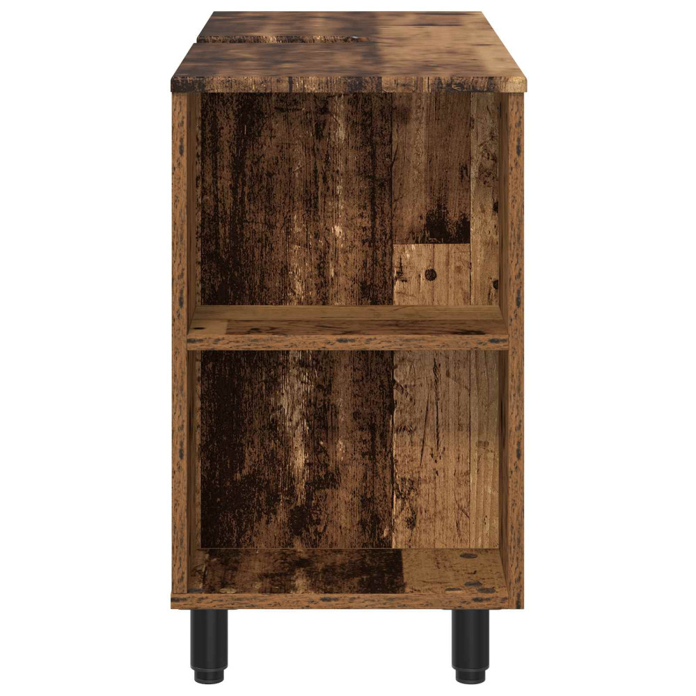 Produktbild för Badrums vaskenhet Gammalt trä 80 x 35 x 60 cm Konstruerat trä