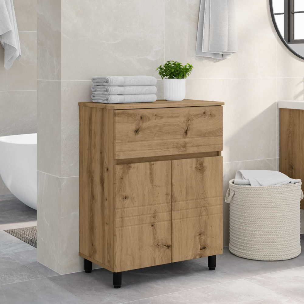 Produktbild för Badrums vaskenhet Artisan-ek 60 x 35 x 80 cm Konstruerat trä
