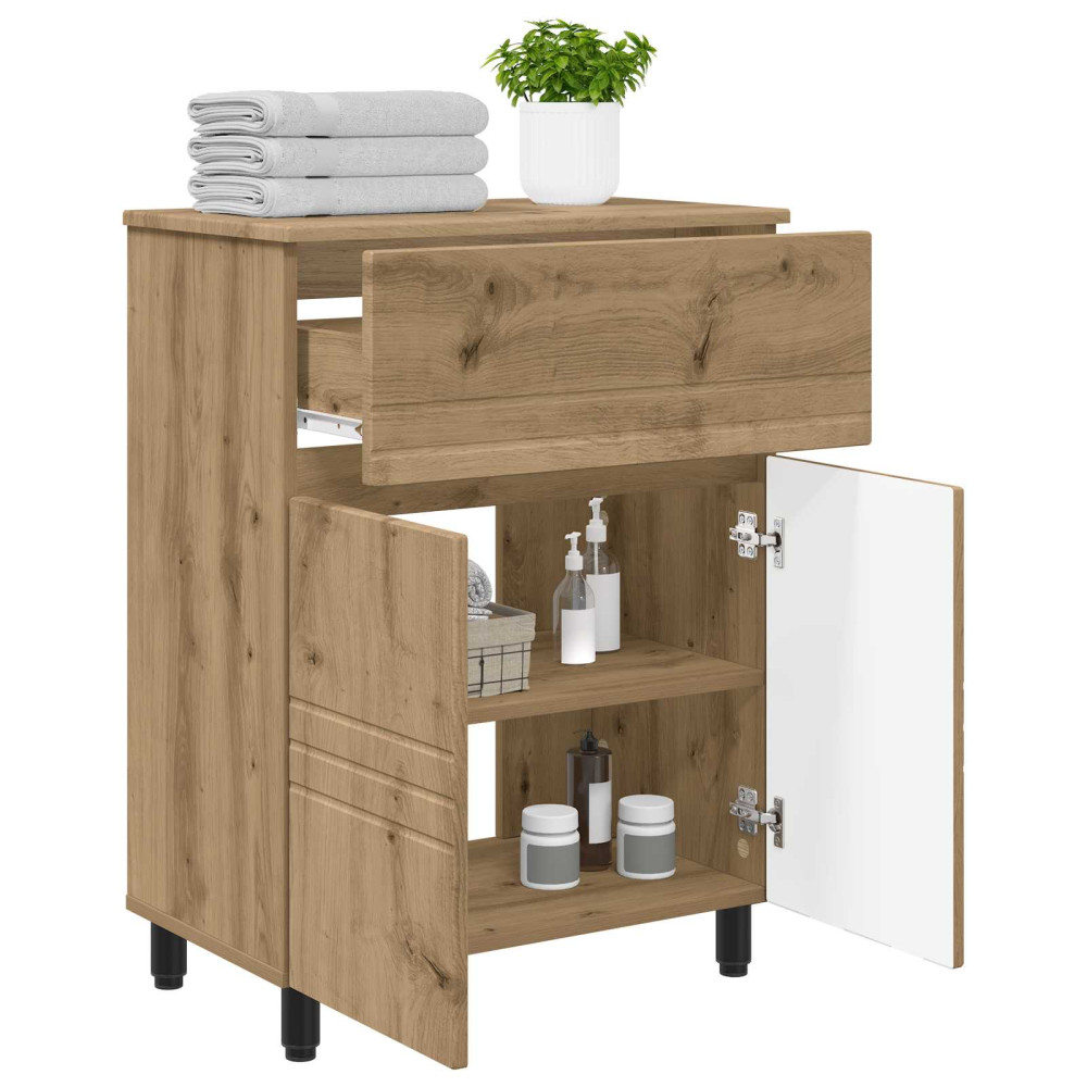 Produktbild för Badrums vaskenhet Artisan-ek 60 x 35 x 80 cm Konstruerat trä