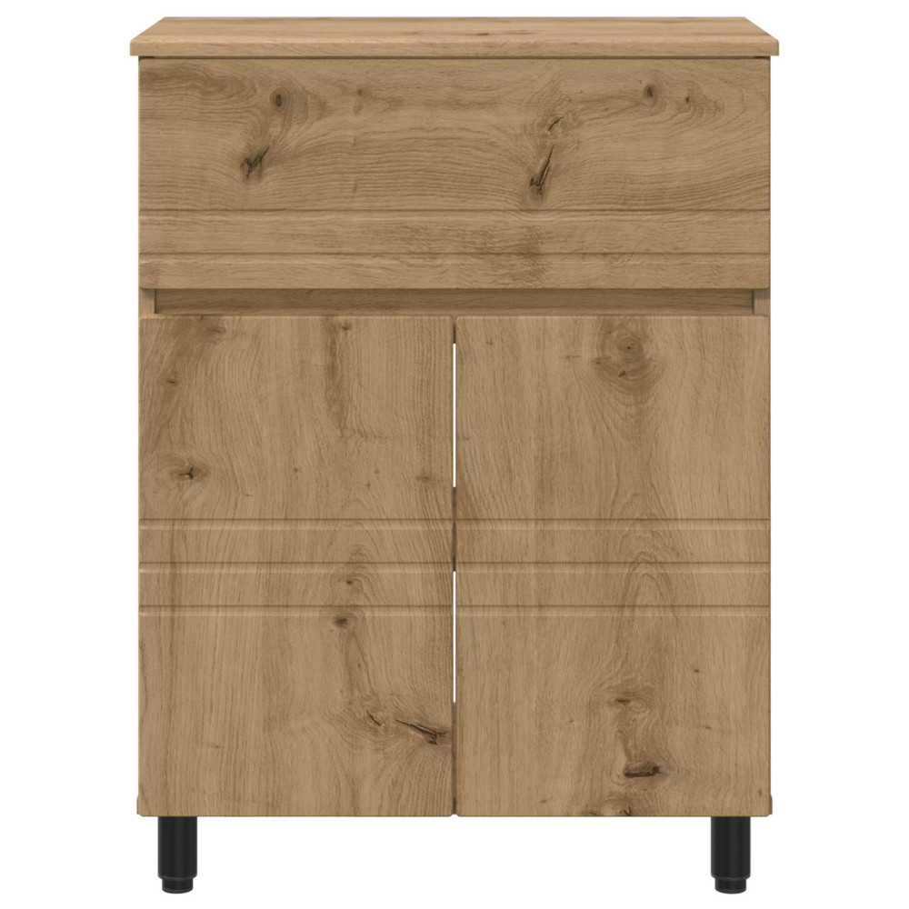 Produktbild för Badrums vaskenhet Artisan-ek 60 x 35 x 80 cm Konstruerat trä
