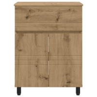 Produktbild för Badrums vaskenhet Artisan-ek 60 x 35 x 80 cm Konstruerat trä
