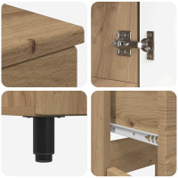 Produktbild för Badrums vaskenhet Artisan-ek 60 x 35 x 80 cm Konstruerat trä