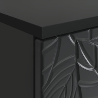 Produktbild för Skrivbord Svart Konstruerat trä 142,5 x 50 x 75 cm