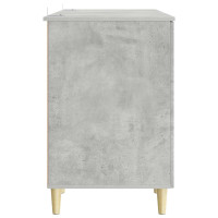 Produktbild för Skrivbord Betonggrå Konstruerat trä 142,5 x 50 x 75 cm