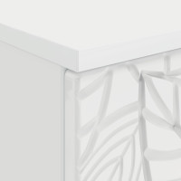 Produktbild för Skrivbord Vit högglans Konstruerat trä 142,5 x 50 x 75 cm